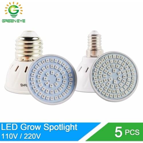 Full Spectrum Grow Light E27 E14 MR16 GU10 LED Lampada 110V 220V UV IR Led Growing Lamp For Hydroponics Flower Plants Vegetables