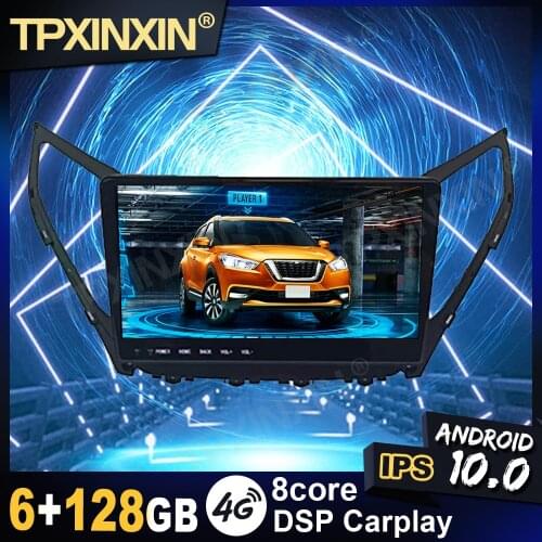 DSP Carplay Android 10.0 6G-128G For Hyundai Azera 2014-2015 Tape Recoder Video Player Head Unit Navi GPS Auto Radio Multimedia