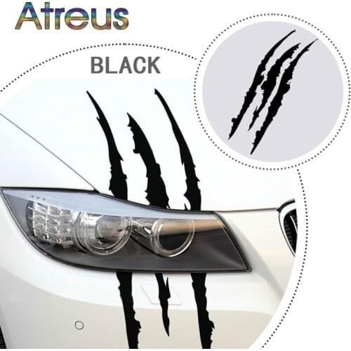40 x 12cm Car-Styling Scratch Stripe Headlight Stickers For Citroen C5 Hyundai Solaris Ix35 Creta Ford Fiesta Fusion Opel astra
