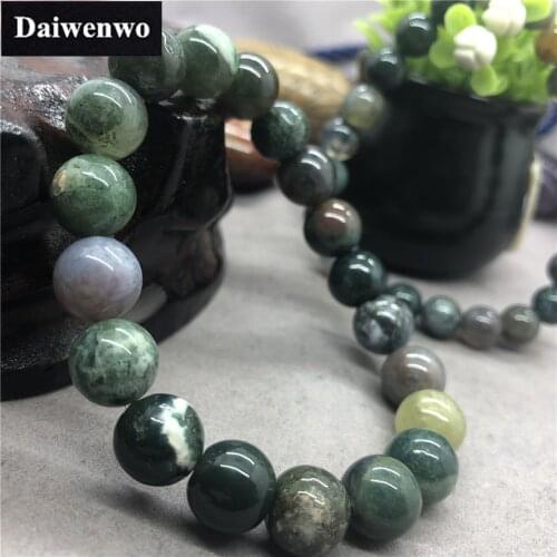 Natural India Agate Agate Bracelet Beads 6-12mm Stripe DIY for Women Bangle