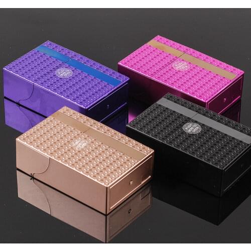 New 1pcs Plastic Flip Top Marbled Cigarette Case for 100mm Cigarettes Cigarette Holder Box