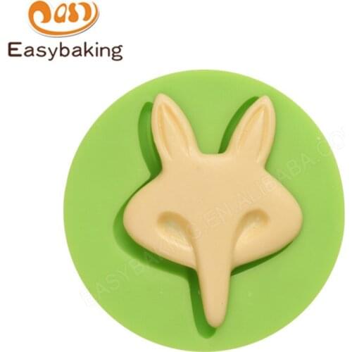 New Arrival Fox Head Design 3 D Silicone Fondant Mold Cake Decorating Tools for Chocolate Fudge Candy Cookie