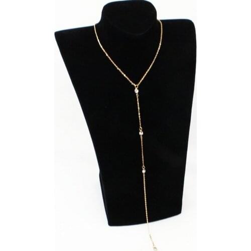 Punk 2020 new fashion necklace back necklace simple crystal back necklace necklace lady wholesale sales Colar Feminino