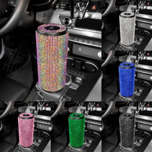 Full Drill Diamond Car Tissue Box Inlaid With Rhinestones Creative Womens Decorative Sunshade Car Napkin Storage For Grils Gift