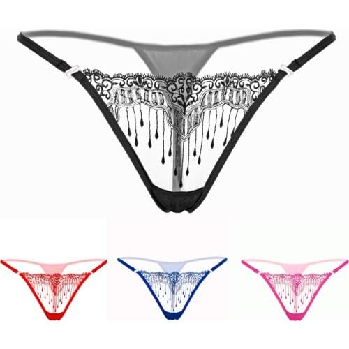 Multicolor Sexy Lingerie Womens Panties See Through G Strings Thongs Seamless Low Waist Sexy Underwear Briefs Women Lingerie