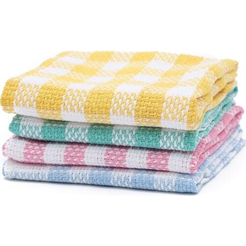 REUBEEBLE 4Pcs Rag Cleaning Cloth For Washing Dishs Kitchen Supplies Kitchen Absorbent Dishcloth Special Soft Kitchen Tool