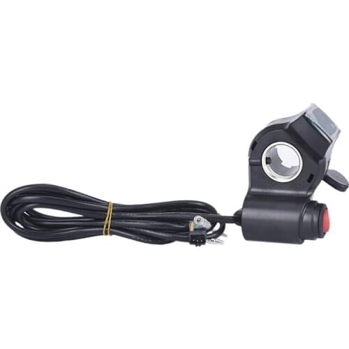 Finger Thumb Throttle Electric Scooter with Power Switch LED display Switch Handlebar Grips For Electric Bike 36V/48/60/72V
