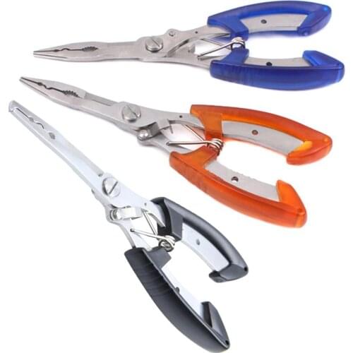 Fish Plier Braid Multi Tool Scissor Opener Tackle Control Remover Lure Bait Cutter Fly Line Wire Fisherman Split Ring Angle Hook