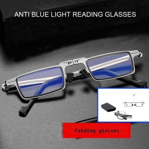 NONOR Folding anti blue-ray Reading Glasses For Women Portable Ultra-thin Reading Glasses For Men Paper Glasses Metal Eyeglasses