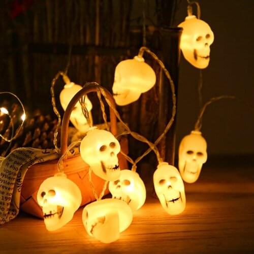 LED 1.5M10 Light String Happy Halloween Pumpkin Skull Light String Halloween Decoration Props Light String Halloween Dector
