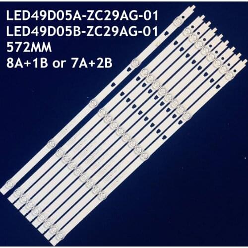 LED Backlight strip 5 lamp for LS50A51 U50H3 LED49D05A-ZC23AG-03 LED49D05B-ZC29AG-01 08 05A 11 V500DJ6-QE1 50C61 LT-49MA875
