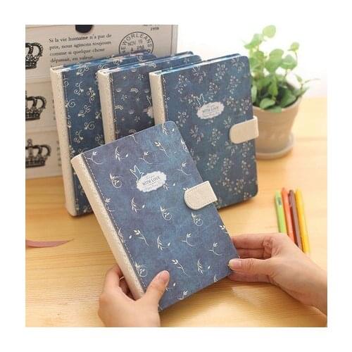 Exquisite Vintage Notebook A5 A6 B5 Hardcover Notebook Diary Book 120 Sheets Thick Cute Notebook