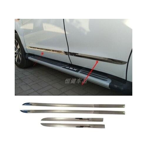 High-quality stainless steel body trim car door trim anti-rub protection decoration car styling For Mitsubishi ASX 2013-2019