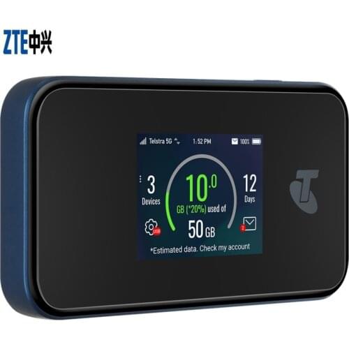 ZTE MU5001U 5g router with SIM card router Sub6 5G Wifi 6 Qualcomm SDX55 LTE router dual-band Gigabit speed (No battery)