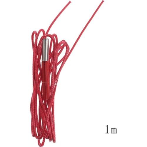 1PC 12V 40W Stainless Steel (304)+Nylon Ceramic Cartridge Heater Wire Heating Element For 3D Printer 1M Red