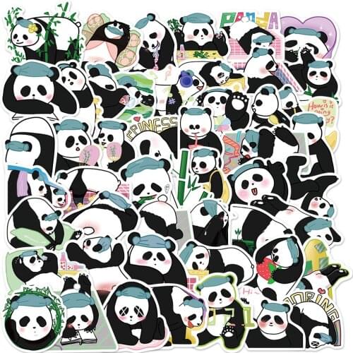 10/30/50PCS Panda Stickers Vinyl Waterproof Sticker for Laptop Skateboard Water Bottles Computer,Phone,Guitar Kids Gift Decals
