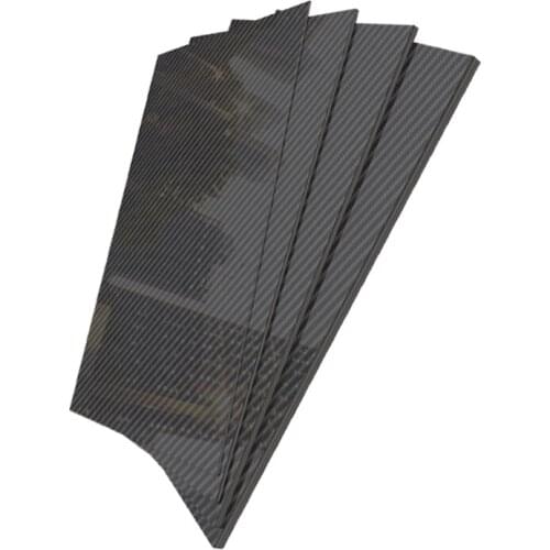 165MM X300MM Glossy Surface Pure Carbon Fiber Panel Board 0.25mm-6mm Thickness Composite Hardness Material