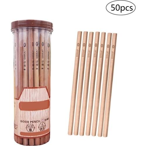 50pcs HB Pencils Environment-friendly Non-toxic Graphite Pencils Students Stationery Supplies Writing Pen