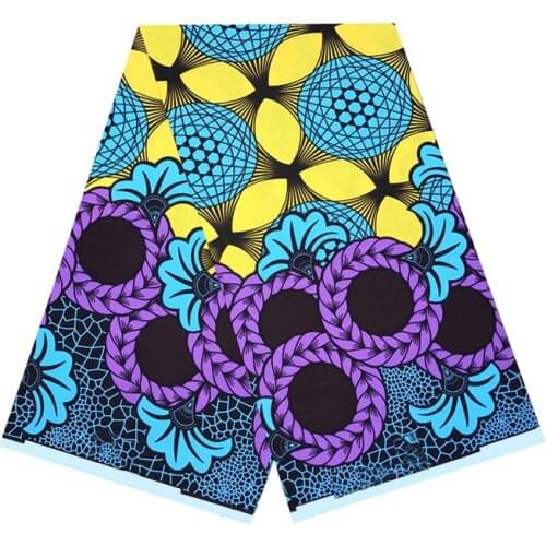 Ankara Nigerian Style Dress Material For Sewing 100%Cotton Real High Quality African Wax Dye Prints Fabric By The Yards R-V 3-41