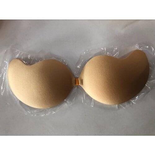 Sexy Women Silicone Invisible Bra Fly Bra Mango Shape Thick Cup Adhesive Bra Seamless Push Up Bras Gather Strapless Bralette