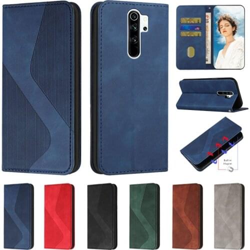 For Xiaomi Redmi 9 Case Leather Magnetic Flip Case on For Coque Xiomi Xiaomi Redmi 9 Cover Wallet Card Slots Phone Cases Etui