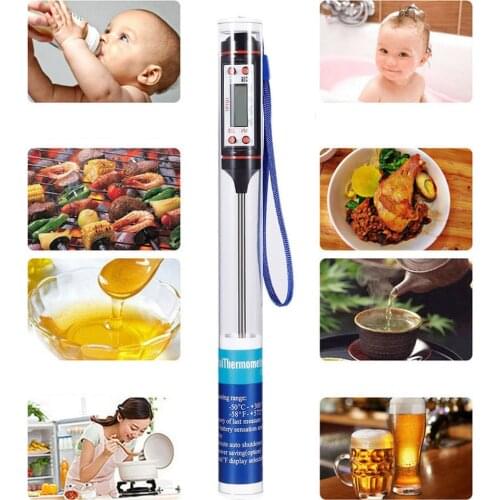 Digital Meat Thermometer Cooking Food Kitchen BBQ Probe Water Milk Oil Liquid Oven Digital Temperaure Sensor Meter Thermocouple