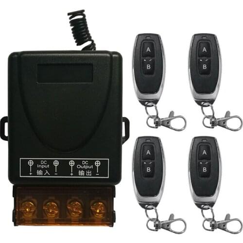 DC12V 24V 36V 48V 1CH 30A Relay Wireless Remote Control Light Switch relay Receiver Module RF Transmitter/Garage Doors/lamp