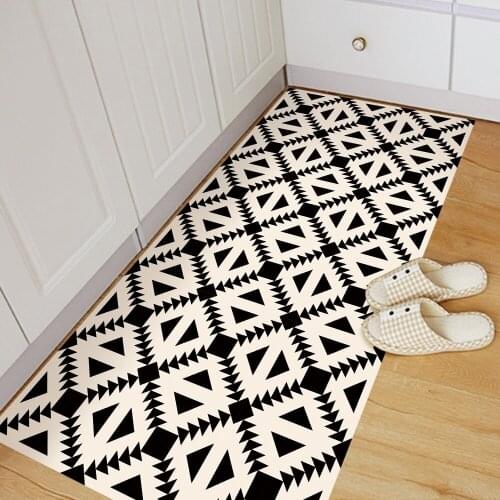 Funlife anti-slip floor stickers beige&black geometry Wall Sticker Removable Floor Sticker Art Decal Home Room Bathroom DB018