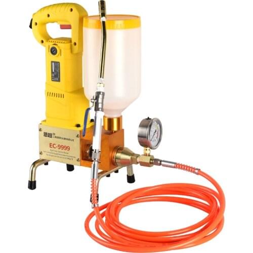 Epoxy injection pump Epoxy / Polyurethane foam Grouting Machine Steel Hose concrete repair crack 1100w