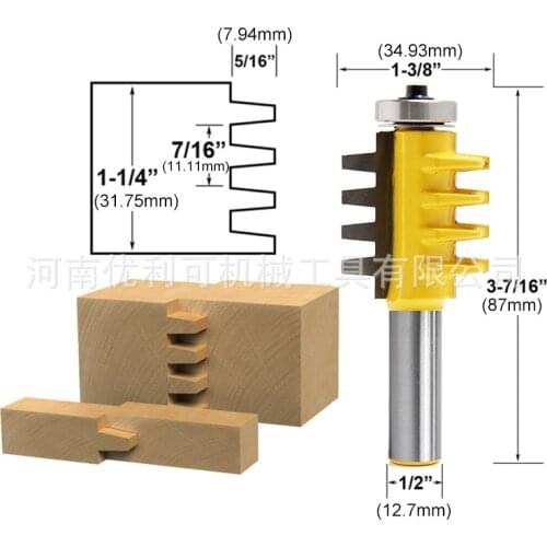 1/2or1/4 shank Cone tenon knife router bits Woodwork Cutters Woodworking milling cutters router bits