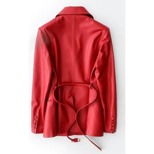 Genuine Leather Jacket Spring Autumn Jacket Women Sheepskin Coat Female Streetwear Blazer Women Clothes 2020 TLOOR3396