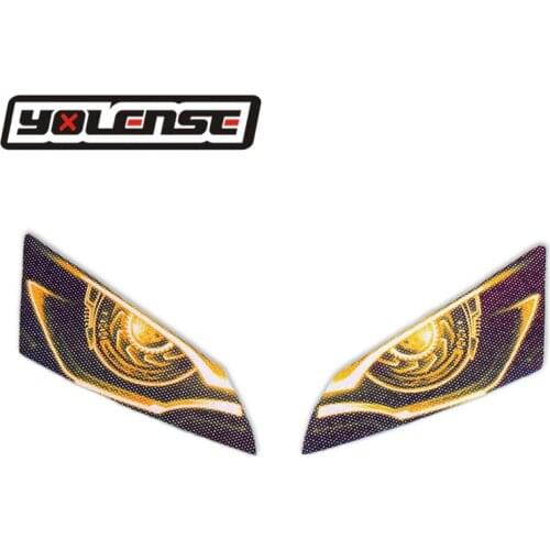 Motorcycle 3D Front Fairing Headlight Stickers Guard Head light protection Sticker For HONDA CBR600RR CBR 600 RR F5 2003-2006