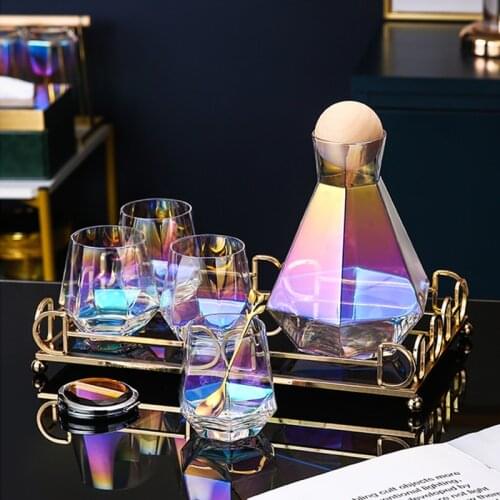 Glass Cup Set water bottle high temperature creative heat-resistant water bottle glass juice cup set