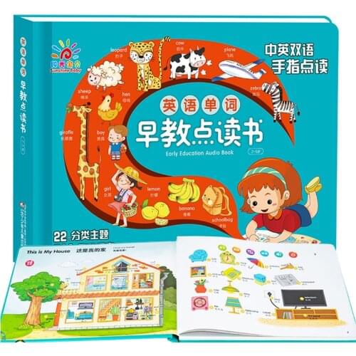Learn Speak Voice Book Children Finger Point Reading Version Language Enlightenment Voice Early Education Machine Libros Livros