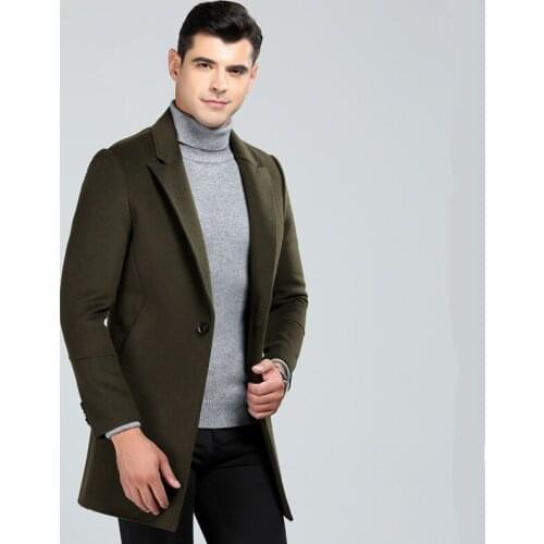 New Arrivals High Quality Wool Jacket Men Wool Coat Slim Fit Jackets Mens Casual Warm Outerwear Jacket M-3XL