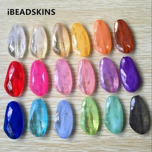 Newest (choose color)45X22mm 85pcs/lot or so Acrylic marble effect Oval-shape beads (Design as shown)