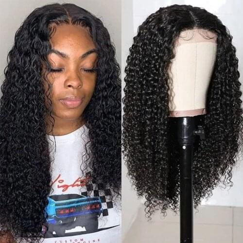 Hairmoda Kinky Curly Human Hair Wigs Preplucked Remy 4×4 Lace Closure Wig Peruvian 13XT Lace Front Human Hair Wigs Fashion Hair