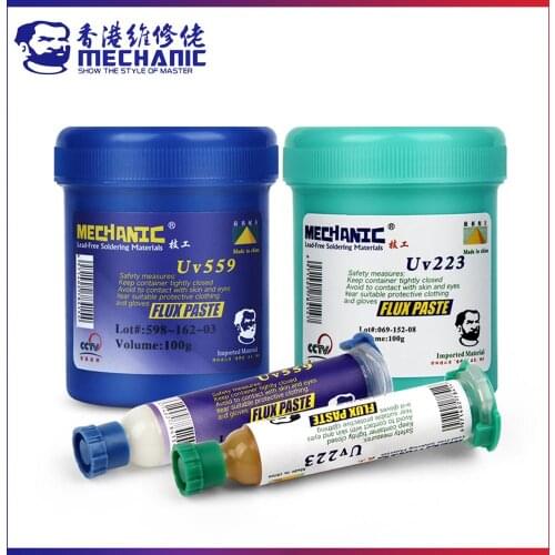 MECHANIC 10CC/100g Mild Rosin Lead-Free Soldering Paste PCB BGA SMD SMT No-Clean 223/559 Welding Flux Metalworking Repair Solder