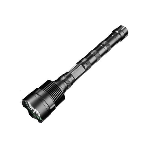 Rechargeable Alluminium Bolder LED Flashlight, T6, IPX5 Water-Resistant, 5 Light Modes, 18650 Battery not Included