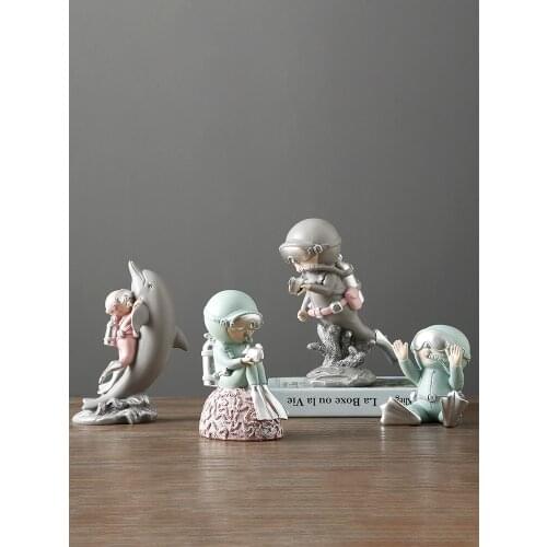 Nordic diver model modern Resin Arts and Crafts desk decor miniature figurines home decoration accessories for living room