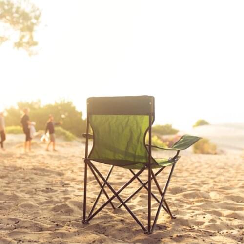 Folding Camping Beach And Picnic Chair Green
