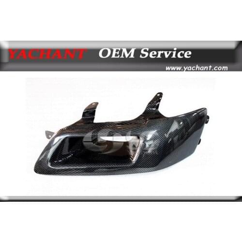 Car-Styling Carbon Fiber Headlight Air Intake Replacement Fit For 2001-2007 Lancer Evolution 7-9 EVO 7 EVO 8 EVO 9 Air Intake