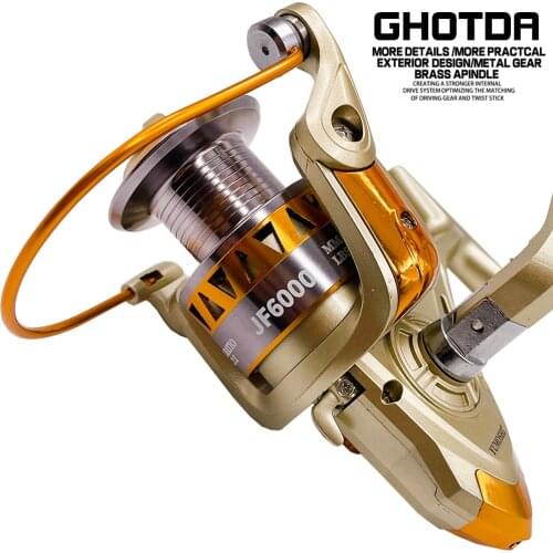 Spinning Fishing Reel 5.2:1 Gear Ratio Freshwater Carp Fishing Coil Fishing Wheel