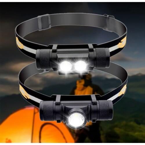 XM-L2 U3 Led Headlamp USB Rechargeable Headlight Power 18650 Battery Head Flashlight Lamp Torch Waterproof For Camping Hunting