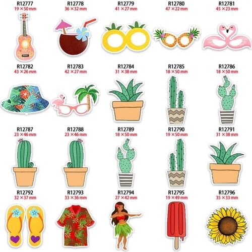 DIY Craft Supplies Planar Resins Flatback Summer Style for Phone Decorations Accessories 30pcs