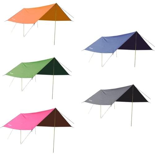 Outdoor Camping Awning Waterproof Tarp Tent Shade Ultralight Garden Canopy Sunshade 3MX3M Hammock Rain Fly Beach Sun Shelter