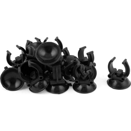 2pcs 33mm Black Aquarium Heater Clip Suction Cups Fish Tank Air Line Pipe LED Lights Heating Rods Clip Holder Fixed Suction Cups