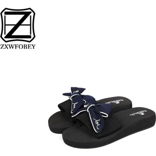 ZXWFOBEY New Women Slipper Fashion Summer Women Shoes Bohemia Gladiator Beach Flat Casual Slipper Leisure Female Ladies Slipper