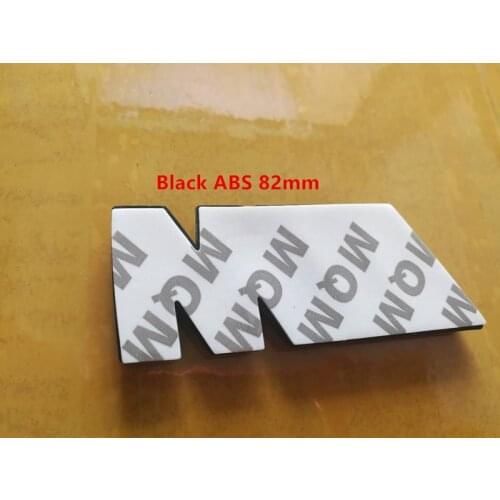 1X Black ABS 82mm M POWER CAR BADGE Emblem M Logo POWER SPORT HOOD BOOT