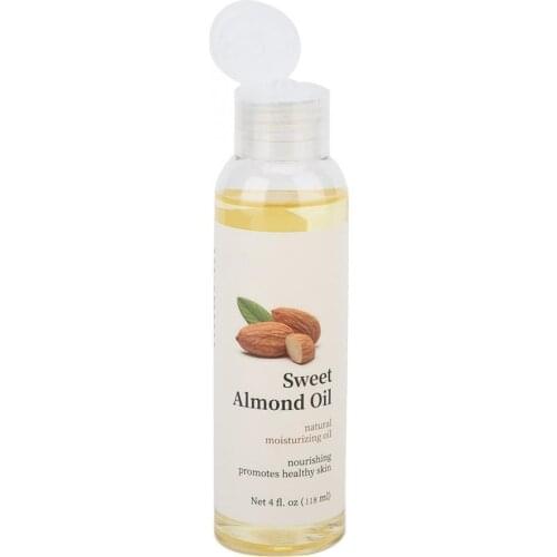 118ml Natural Sweet Almond Oil Organic Skin Care Moisturizing Essential Body SPA Massage Oil Nourishing Skin Care Essential Oil